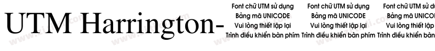 UTM Harrington字体转换